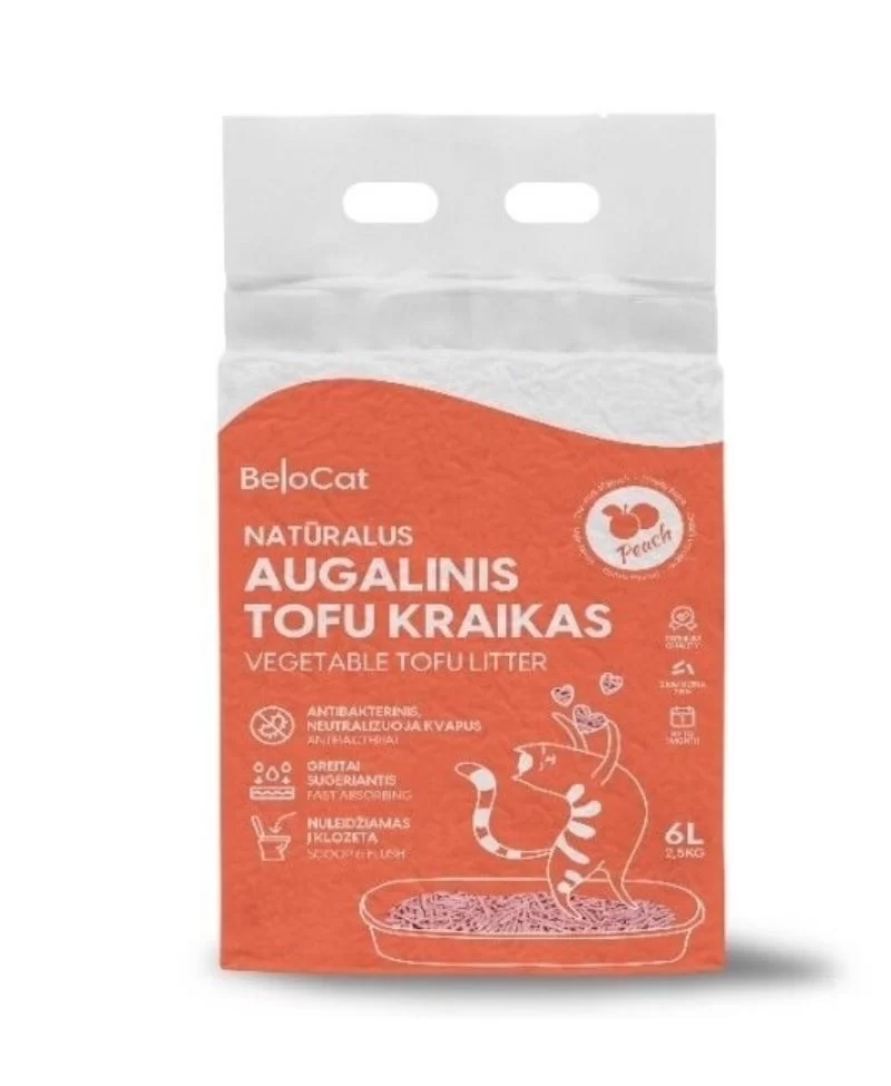Kassiliiv „Belocat“ TOFU, 6 l / 2,5 kg (virsikulõhnaline), 100% naturaalne