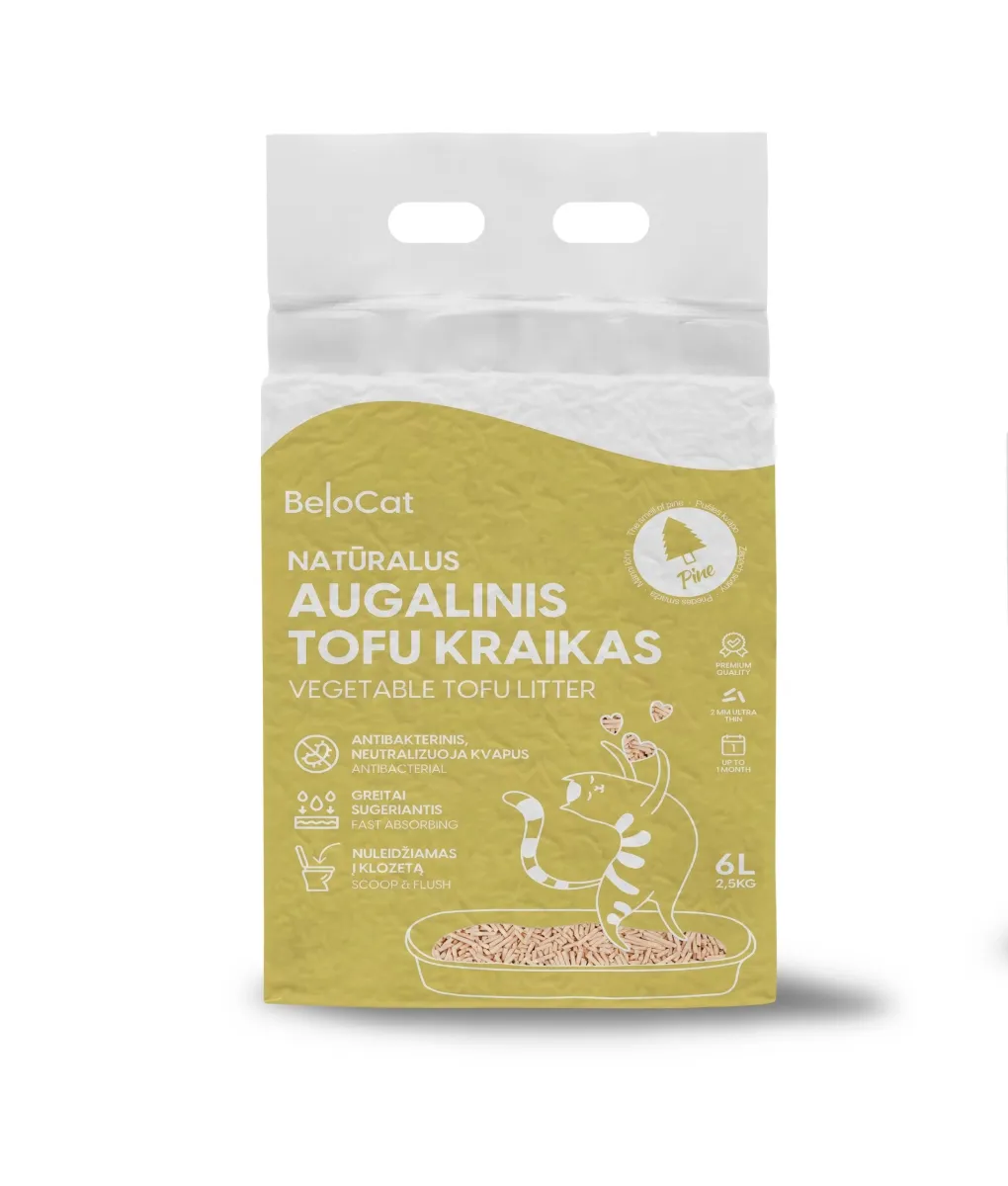 Kassiliiv „Belocat“ TOFU, 6 l / 2,5 kg (mänd), 100% naturaalne