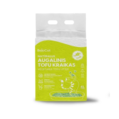 “Belocat” TOFU Cat Litter, 6 L / 2.5 kg (Vanilla), 100% Natural