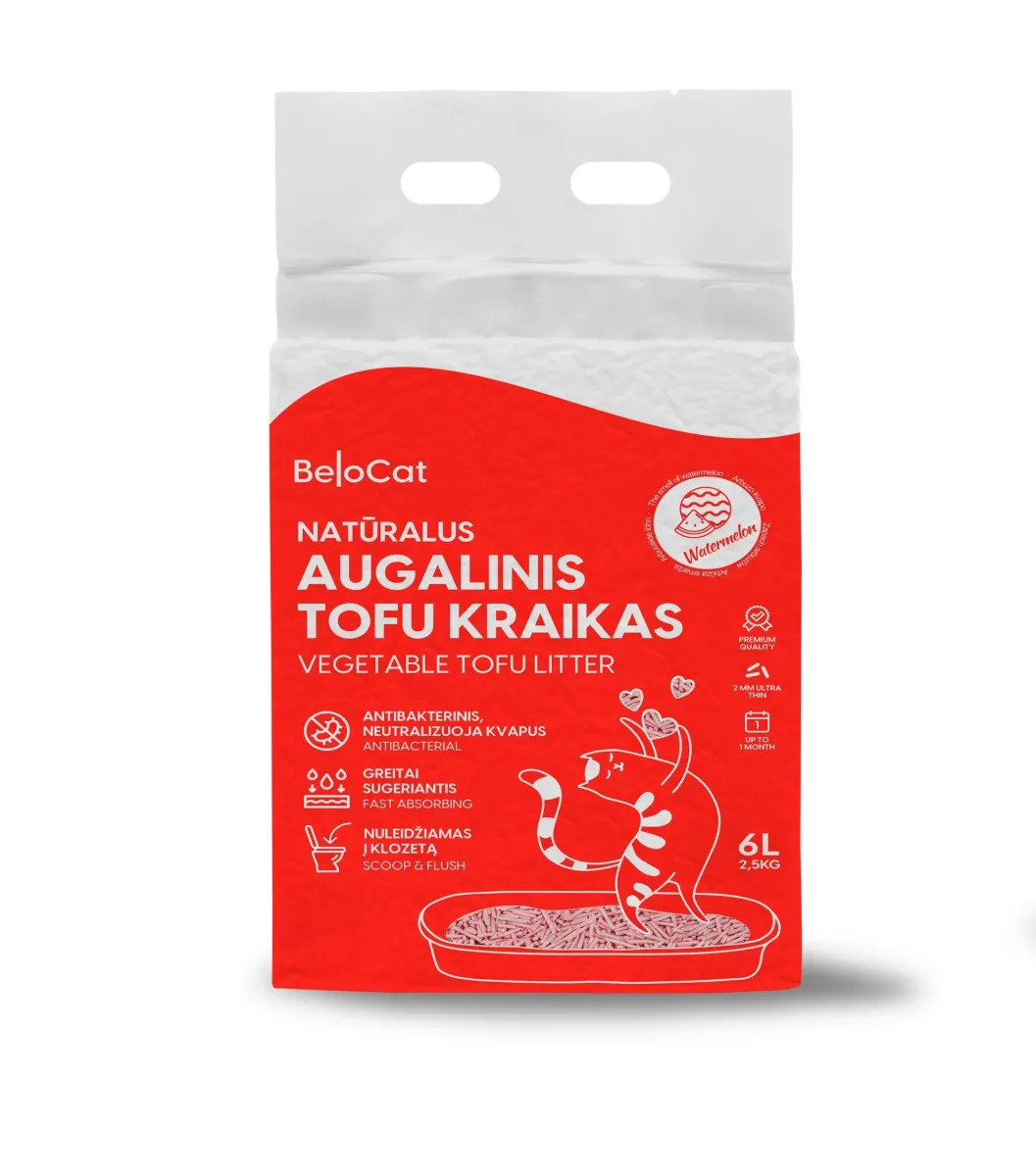 Kassiliiv „Belocat“ TOFU, 6 l / 2,5 kg (arbuus), 100% naturaalne