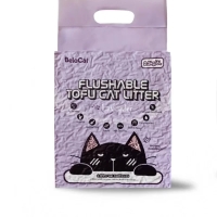 “Flushable” TOFU Cat Litter, 6 L / 2.5 kg (Lavender), 100% Natural - 1