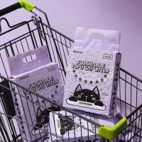 “Flushable” TOFU Cat Litter, 6 L / 2.5 kg (Lavender), 100% Natural - 2