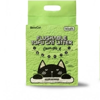 Наполнитель для кошачьего туалета «Flushable» TOFU, 6 л / 2,5 кг (зелёный чай), 100% натуральный - 1