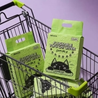 Наполнитель для кошачьего туалета «Flushable» TOFU, 6 л / 2,5 кг (зелёный чай), 100% натуральный - 2
