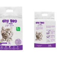 TOFU kassiliiv kassidele „HayBro“ 7 l / 2,5 kg (must sõstar), 100% naturaalne - 2