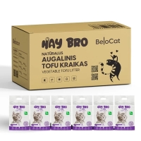 TOFU kassiliiv kassidele „HayBro“ 7 l / 2,5 kg (must sõstar), 100% naturaalne - 3