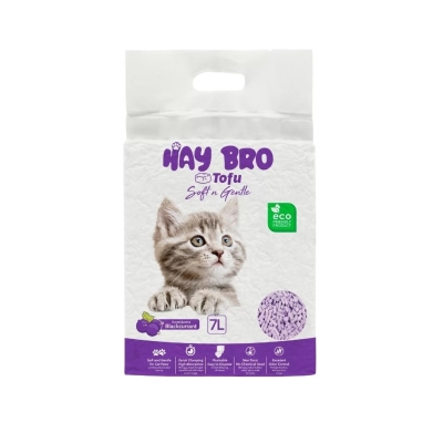 “HayBro” TOFU Cat Litter, 7 L / 2.5 kg (Blackcurrant), 100% Natural