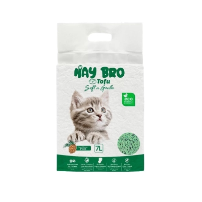 “HayBro” TOFU Cat Litter, 7 L / 2.5 kg (Pine), 100% Natural