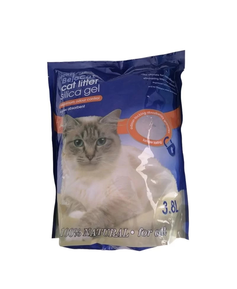 “BeloCat” Silica Gel Cat Litter, 3.8 L / 1.5 kg (Premium), 100% Natural