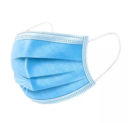 Face masks type II, 3-ply | PP blue 50tk Senolo