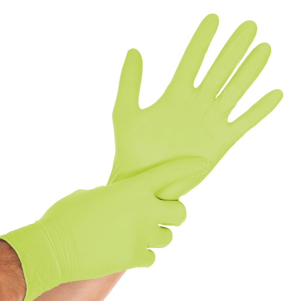 Nitrile gloves Safe Light | powder-free Green  100tk