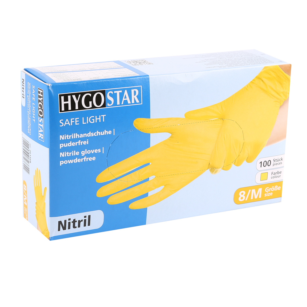 Nitrile gloves Safe Light | powder-free Yellow  100tk