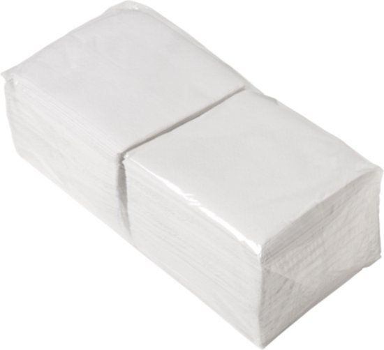 White 1-ply napkin 240x240mm, paper, 400pcs/pack