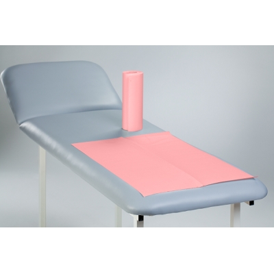 Medical couch roll paper-foil Pink