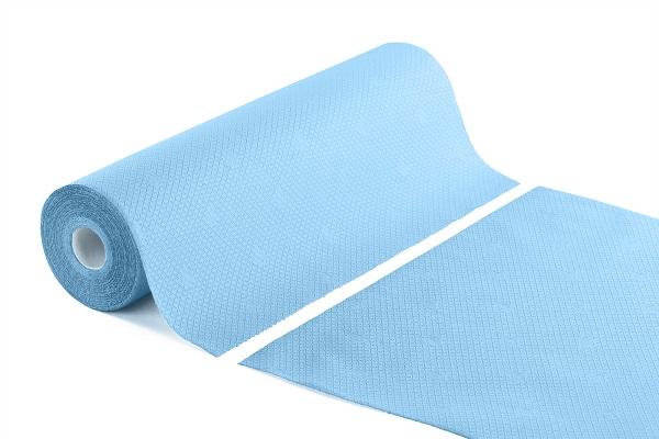 Medical couch roll of paper Blue