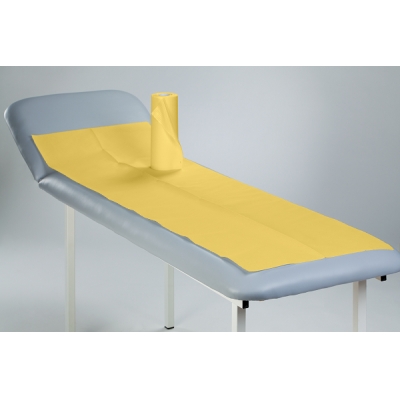 Medical couch roll paper-foil Yellow