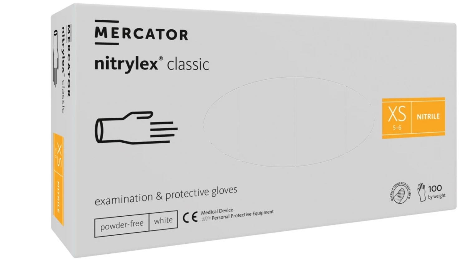 nitrylex classic white a100