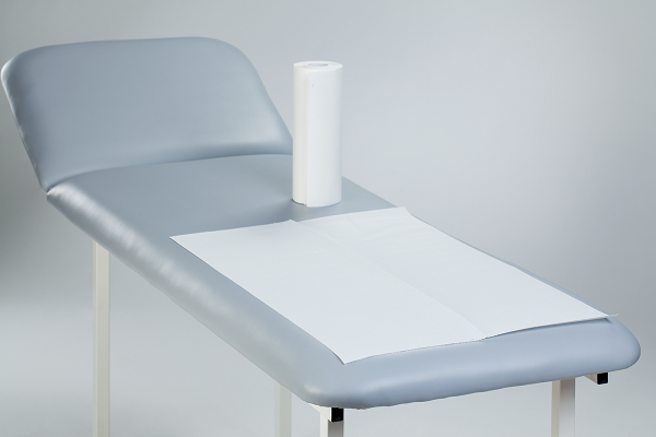 Medical couch roll paper-foil White