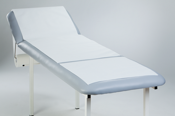 Medical couch roll of paper-nonwoven White