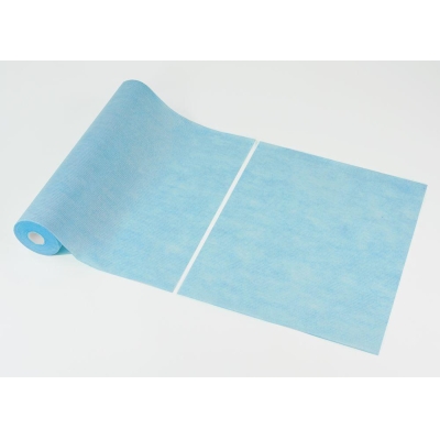 Medical couch roll of paper-nonwoven Blue