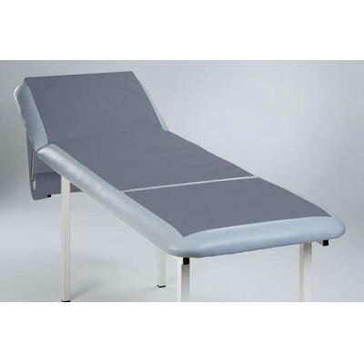 Medical couch roll of paper-foil Gray