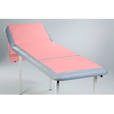 Medical couch roll of paper-foil Pink