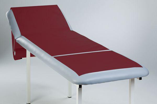 Medical couch roll of paper-foil Maroon