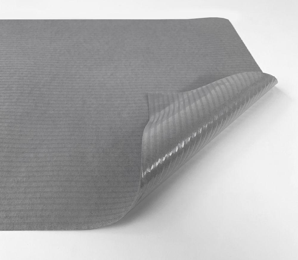 Medical couch roll of paper-foil Gray