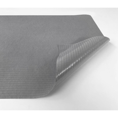 Medical couch roll of paper-foil Gray