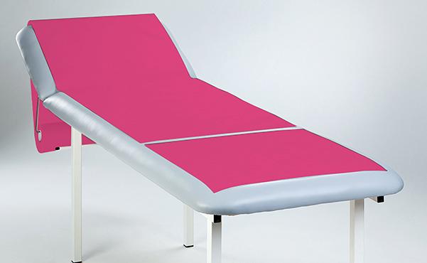 Medical couch roll of paper-foil Fuchsia