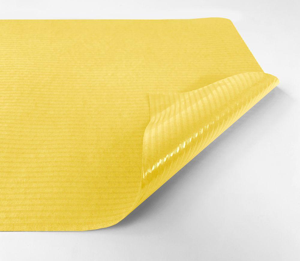 Medical couch roll of paper-foil Yellow