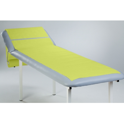 Medical couch roll of paper-foil Lime