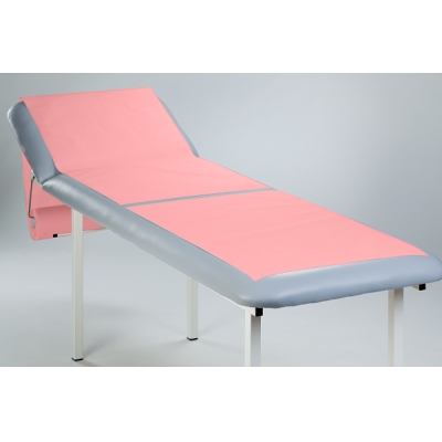 Medical couch roll of paper-foil Pink