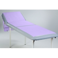 Medical couch roll of paper-foil Mauve - 1