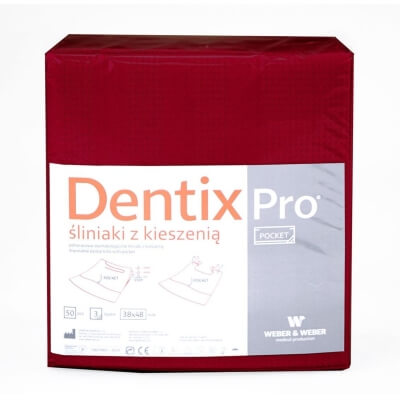 Стоматологические нагрудники POCKET Бордовый