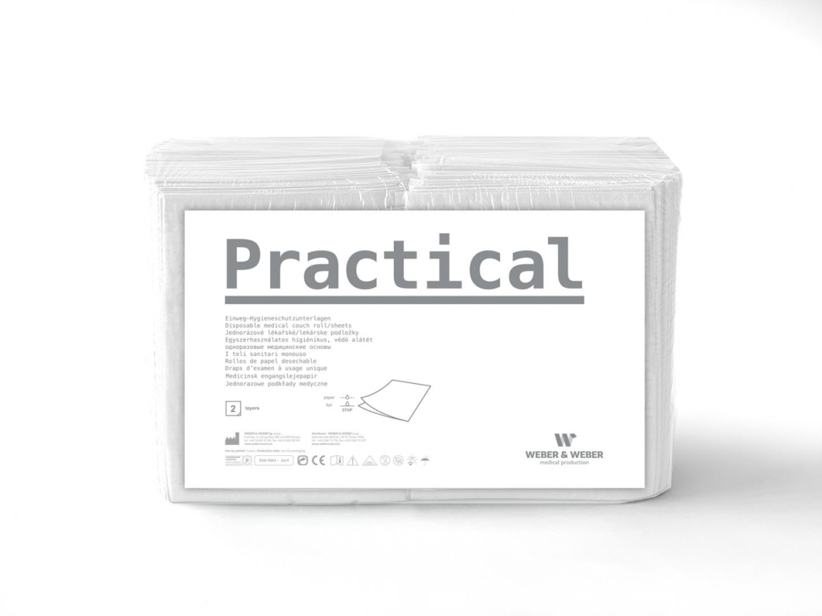 Medical sheets of paper-foil White