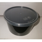 Black PP soup cup 500ml, ø125mm, 50pcs/pack