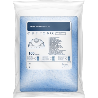 Nonwoven cap, “clip” type (blue)