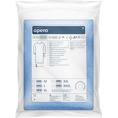 opero Kirurgiline kleit SPUNLACE lausriidest, steriilne